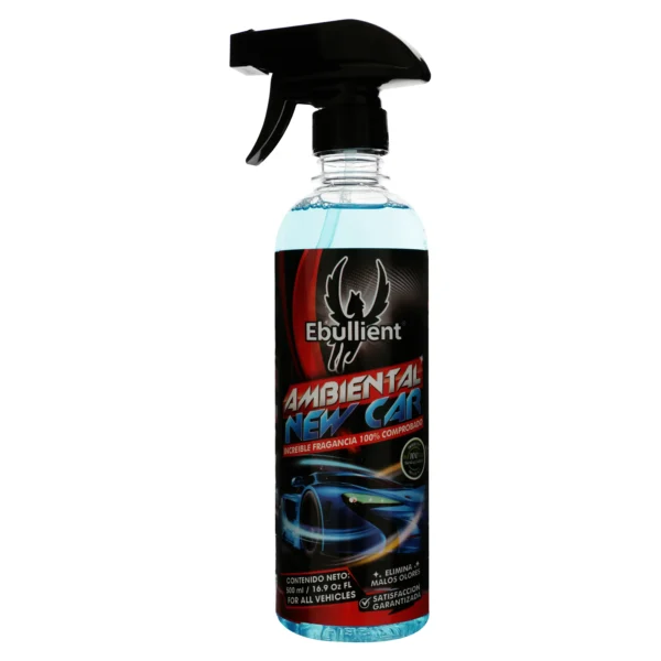 Aromatizante-para-carro-Ebullient-en-spray-new-car-500ml-2-33769 Ambientador para auto